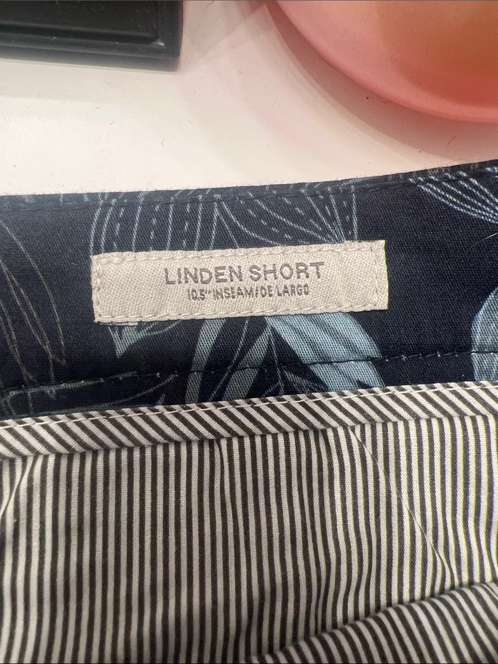 Goodfellow & Co Black Floral Leaf Print Hybrid Shorts